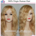 Wholesale long blonde human hair wig Brazilian Virgin Hair Waving Lace Front/Full Lace Hair For Wig Making